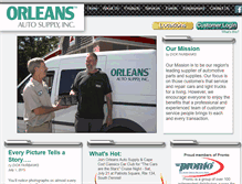 Tablet Screenshot of orleansautosupply.com